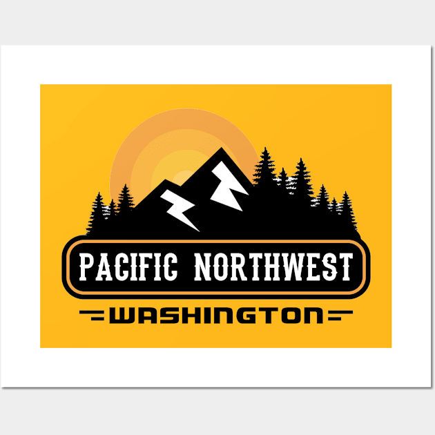 PNW Washington Wall Art by FahlDesigns